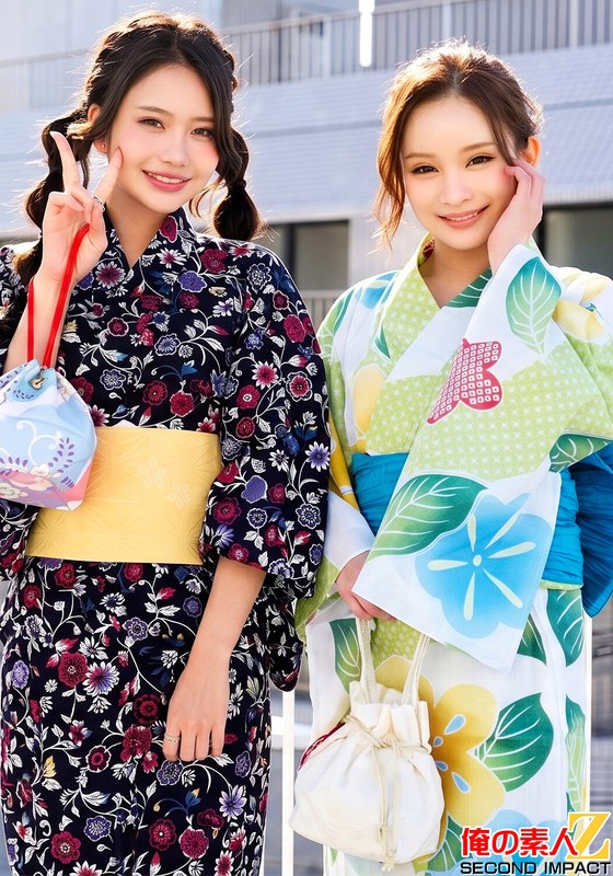 h_1732orecs00633 祝夏！花火大会に来てた浴衣美人と激えち野球拳！ゆかちゃんとしのんちゃん