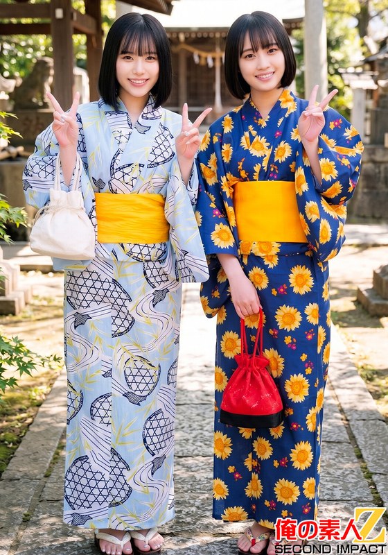 h_1732orecs00634 祝夏！花火大会に来てた浴衣美人と激えち野球拳！りいさちゃんとあいちゃん